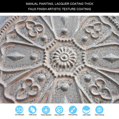 10tiles/lot Embossed Decorative Ceiling Tiles for Luxury Hotels, Apartments and Signature Rooms PL71