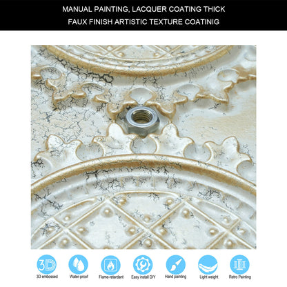 10tiles/lot Decorative Ceiling Tiles for Luxury Hotels, Villas, Salons and High-End Interiors PL80