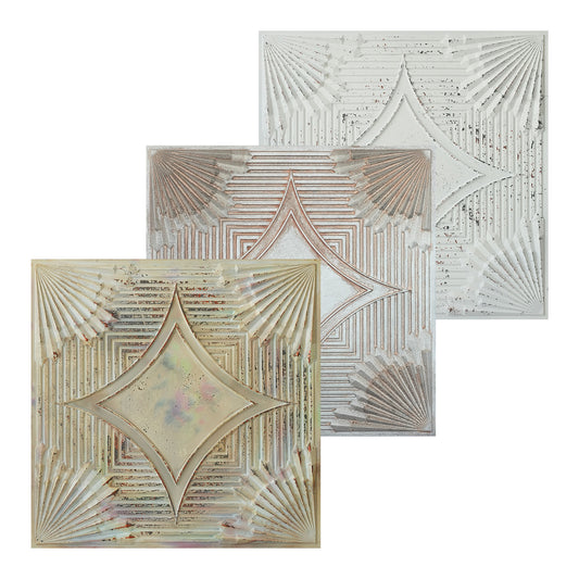 10tiles/lot Distressed Ceiling Tiles for Craft Studios, Retro Cafés and Industrial Design Rooms PL81