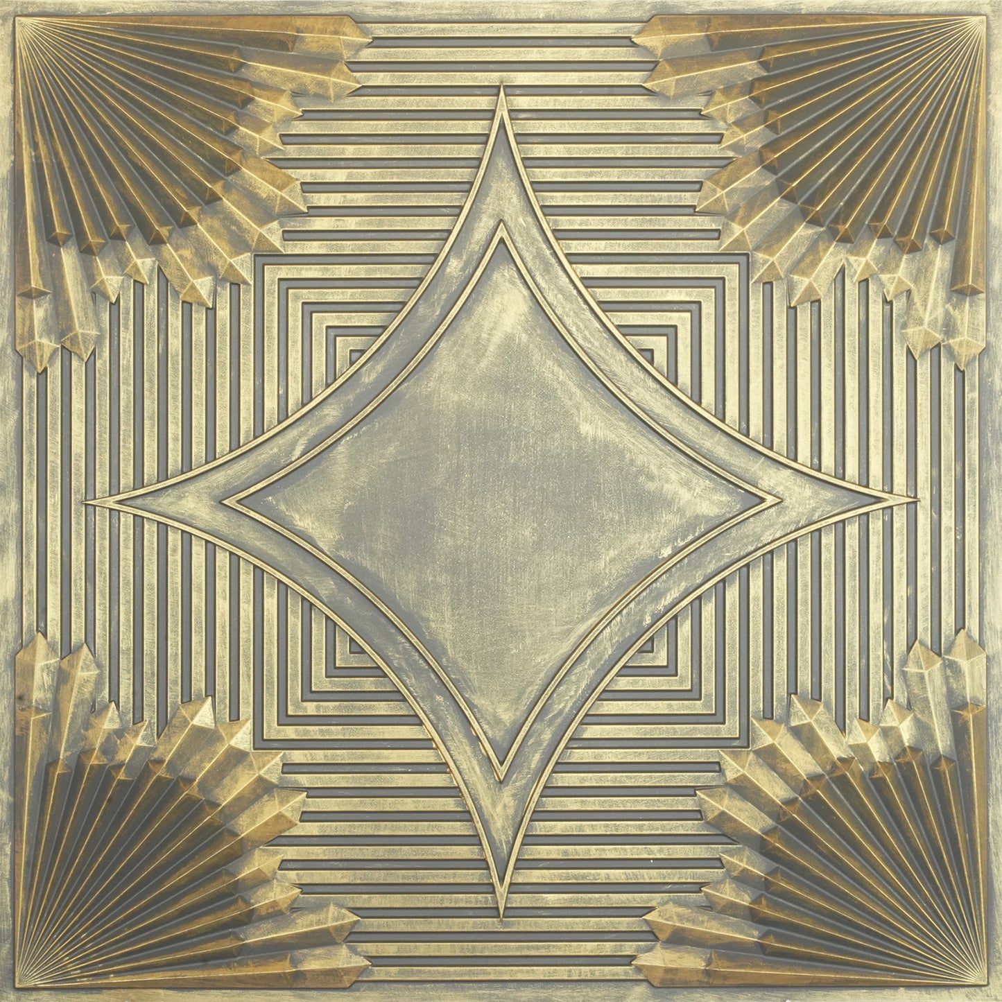 10tiles/lot 3D Faux Metal Ceiling Tiles for Stylish Bars, Clubs and Trendy Restaurants PL81