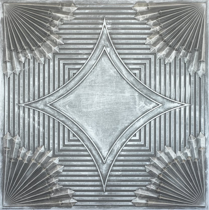 10tiles/lot 3D Faux Metal Ceiling Tiles for Stylish Bars, Clubs and Trendy Restaurants PL81