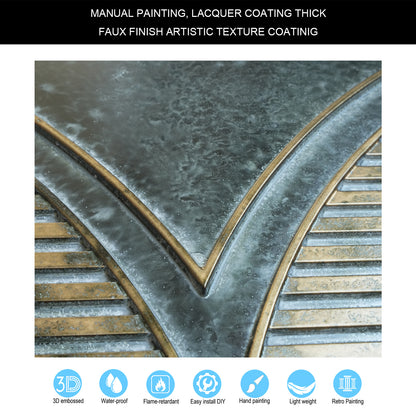 10tiles/lot 3D Faux Metal Ceiling Tiles for Stylish Bars, Clubs and Trendy Restaurants PL81