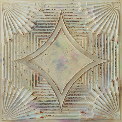 10tiles/lot Distressed Ceiling Tiles for Craft Studios, Retro Cafés and Industrial Design Rooms PL81