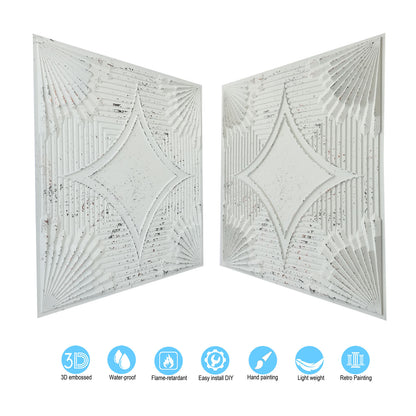 10tiles/lot Distressed Ceiling Tiles for Craft Studios, Retro Cafés and Industrial Design Rooms PL81