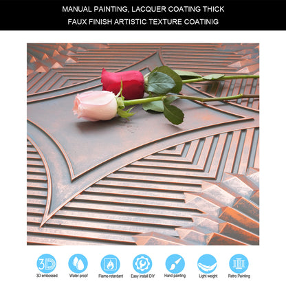 10tiles/lot Tin Ceiling Tiles for Fashion Salons, Barber Shops and Trendy Retail Spaces PL81