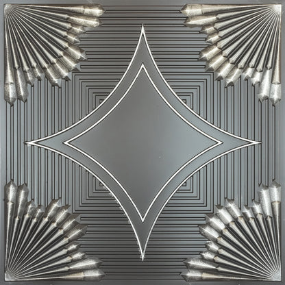 10tiles/lot Metallic Ceiling Tiles for Stylish Bars, Clubs, Restaurants and Social Spaces PL81