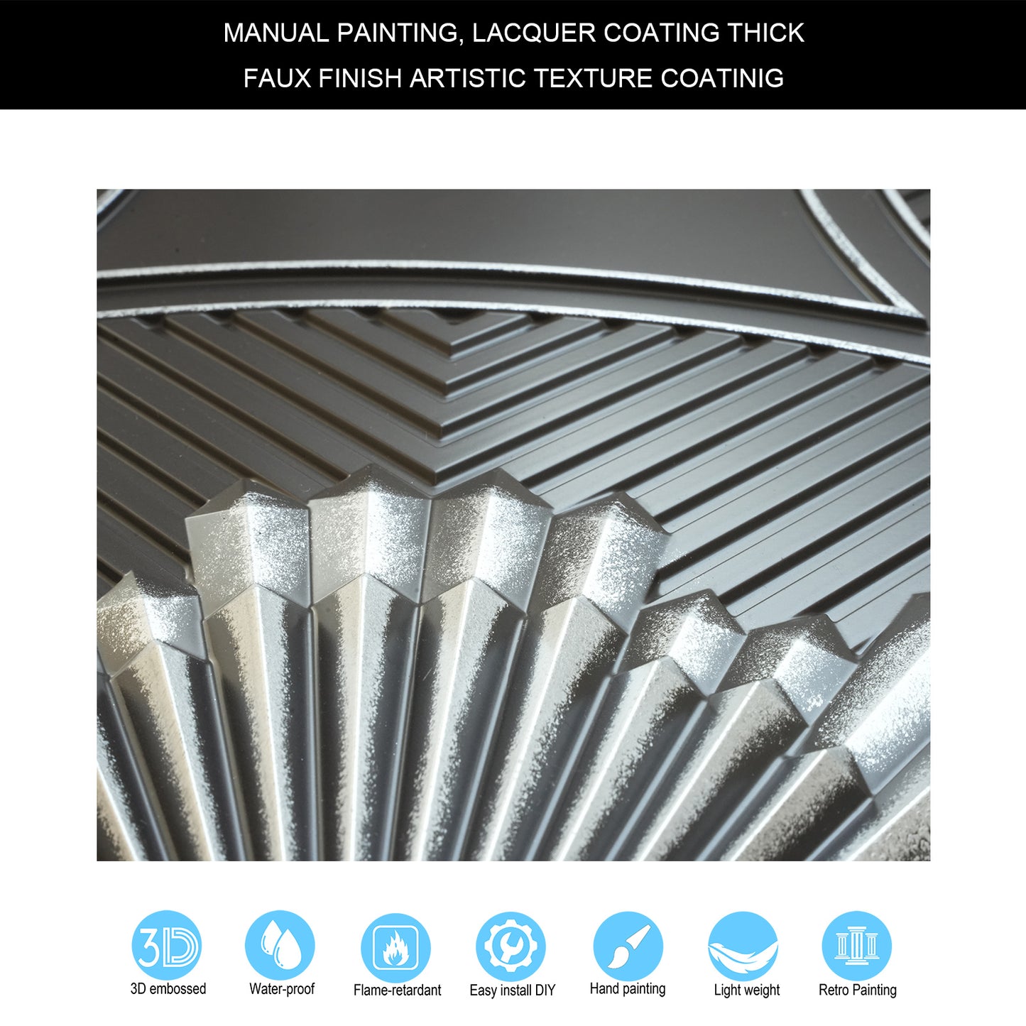 10tiles/lot Metallic Ceiling Tiles for Stylish Bars, Clubs, Restaurants and Social Spaces PL81