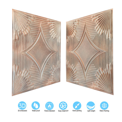 10tiles/lot Tin Ceiling Tiles for Fashion Salons, Barber Shops and Trendy Retail Spaces PL81