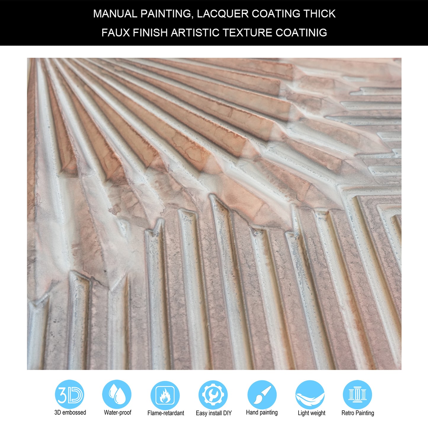 10tiles/lot Tin Ceiling Tiles for Fashion Salons, Barber Shops and Trendy Retail Spaces PL81