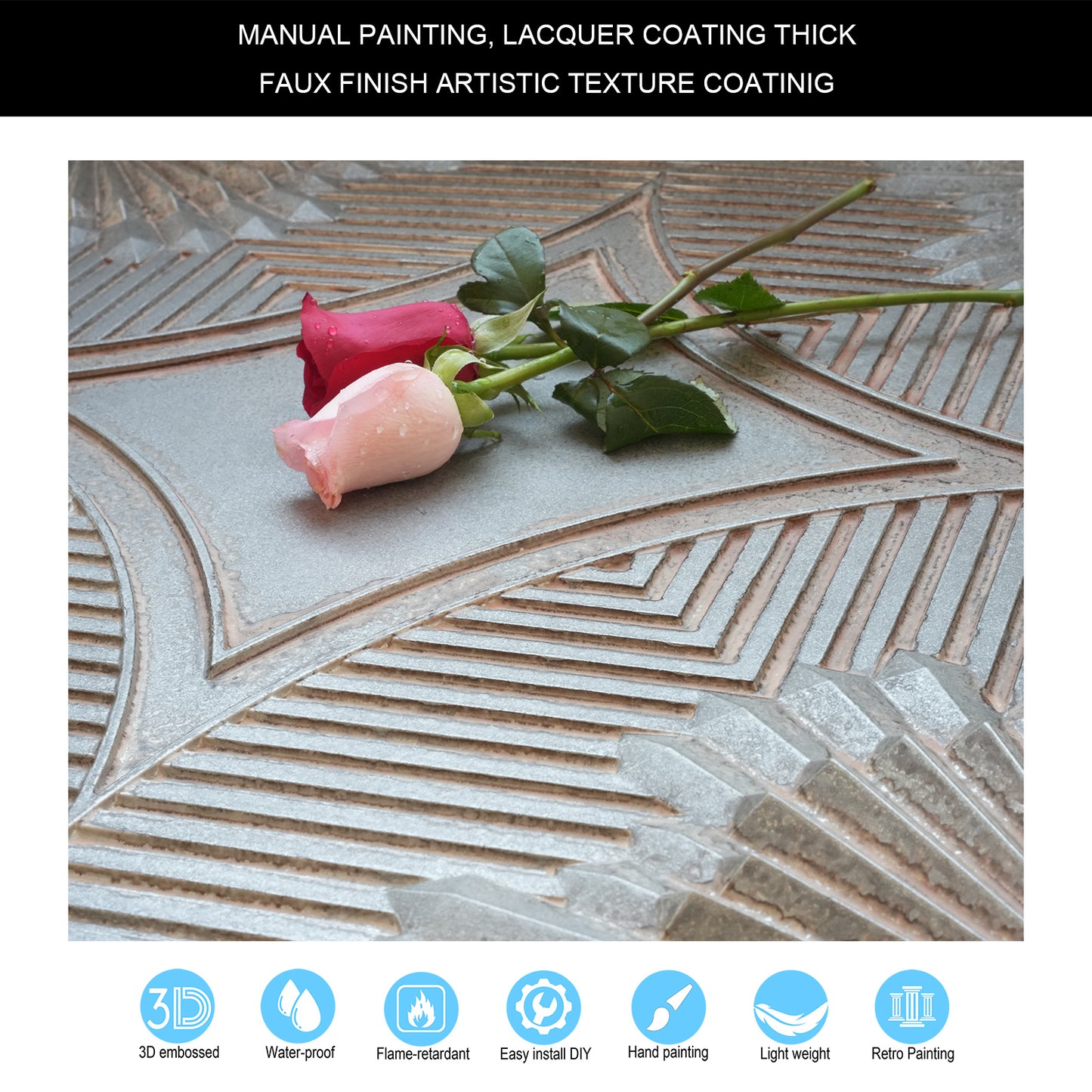 10tiles/lot Distressed Ceiling Tiles for Craft Studios, Retro Cafés and Industrial Design Rooms PL81