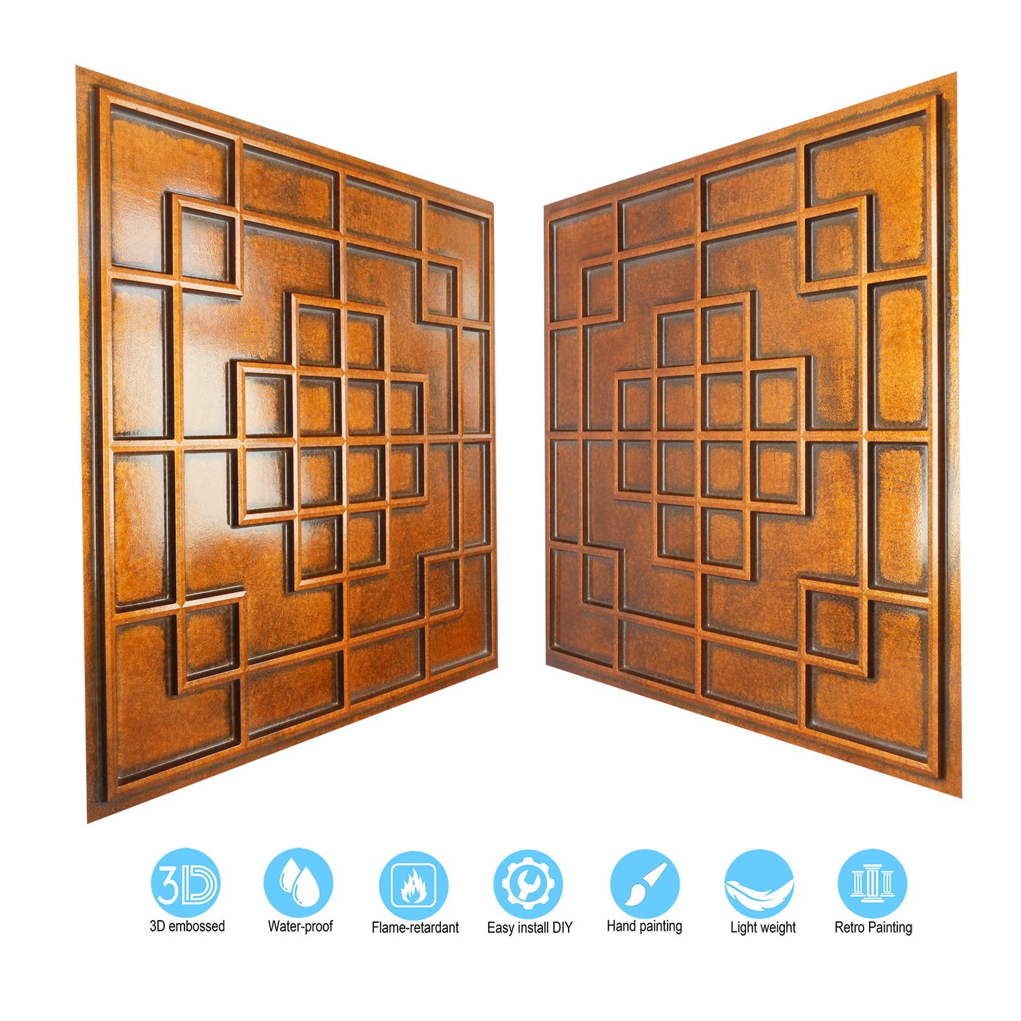 10tiles/lot Classic Victorian Ceiling Tiles for Boutique Hotels, Heritage Inns and Luxury Villas PL82