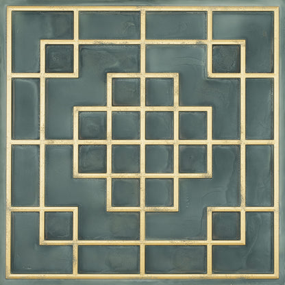 10tiles/lot Faux Tin Embossed Tiles for Luxury Apartments, Villas and Modern Home Interiors PL82