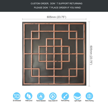 10tiles/lot Classic Victorian Ceiling Tiles for Boutique Hotels, Heritage Inns and Luxury Villas PL82