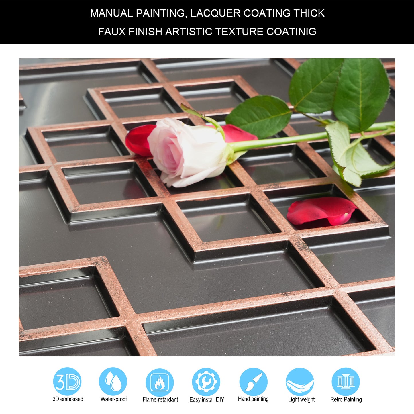 10tiles/lot Classic Victorian Ceiling Tiles for Boutique Hotels, Heritage Inns and Luxury Villas PL82