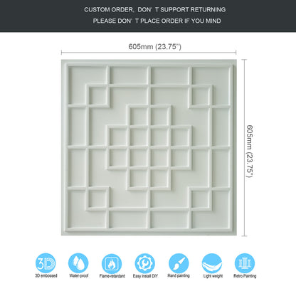 10tiles/lot Tin Ceiling Tiles for Fashion Salons, Barber Shops and Trendy Retail Spaces PL82