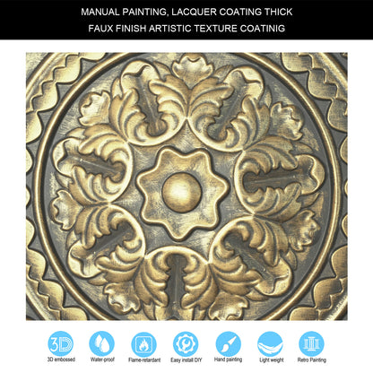 10tiles/lot Pressed Faux Tin Ceiling Tiles for Heritage Bars, Vintage Restaurants and Boutique Hotels PL83