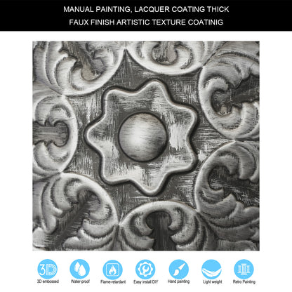 10tiles/lot Drop-In Decorative Tin Tiles for Hotels, Villas and Modern Office Buildings PL83