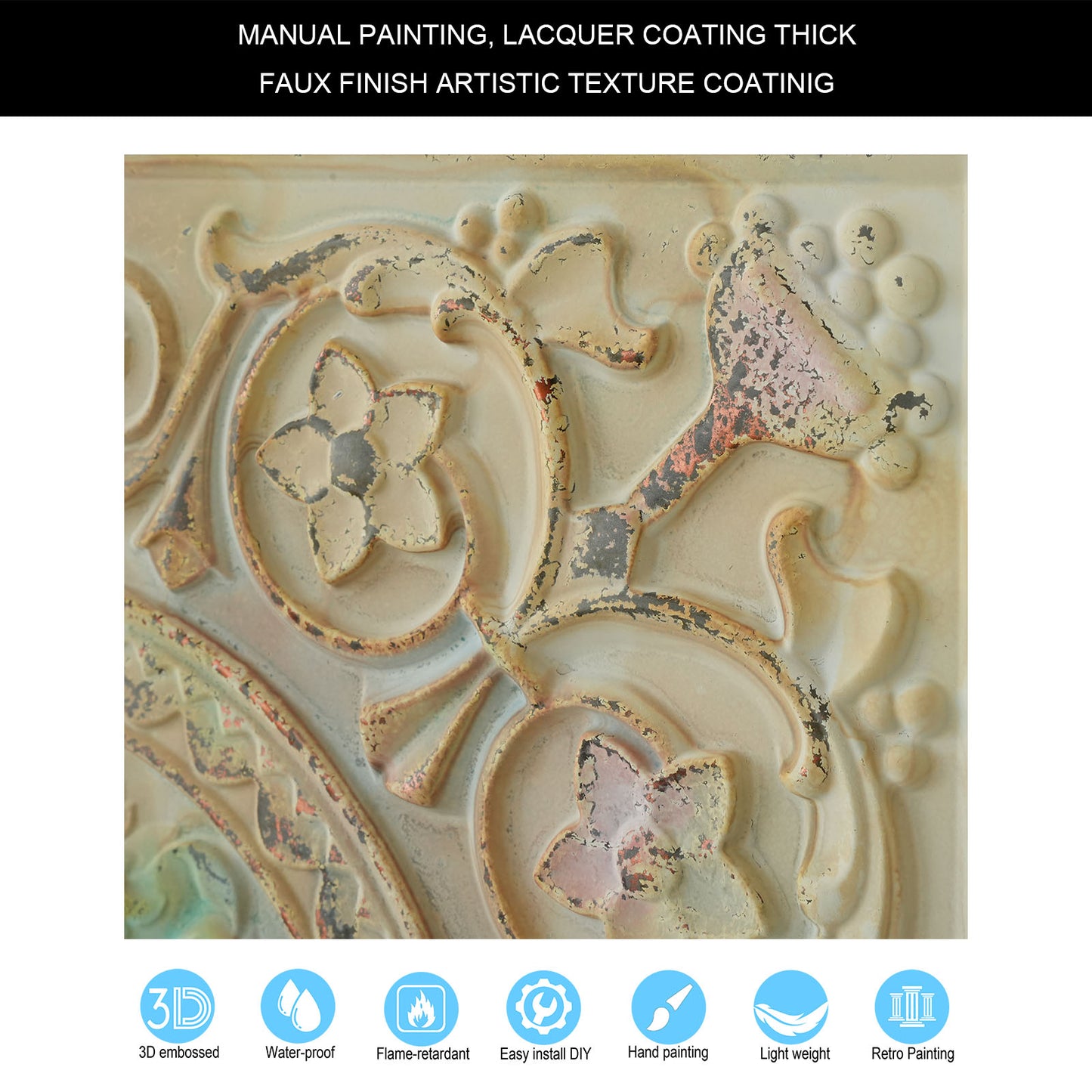 10tiles/lot Metallic Ceiling Tiles for Stylish Bars, Clubs, Restaurants and Social Spaces PL83