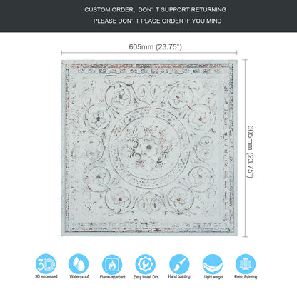 10tiles/lot Metallic Ceiling Tiles for Stylish Bars, Clubs, Restaurants and Social Spaces PL83