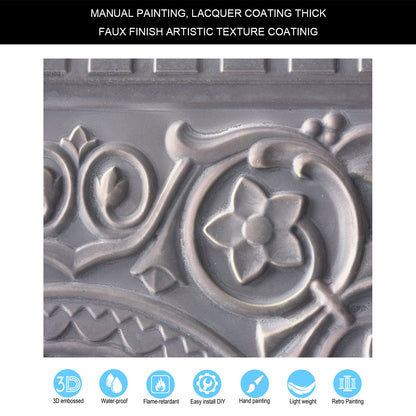 10tiles/lot Drop-In Decorative Tin Tiles for Hotels, Villas and Modern Office Buildings PL83