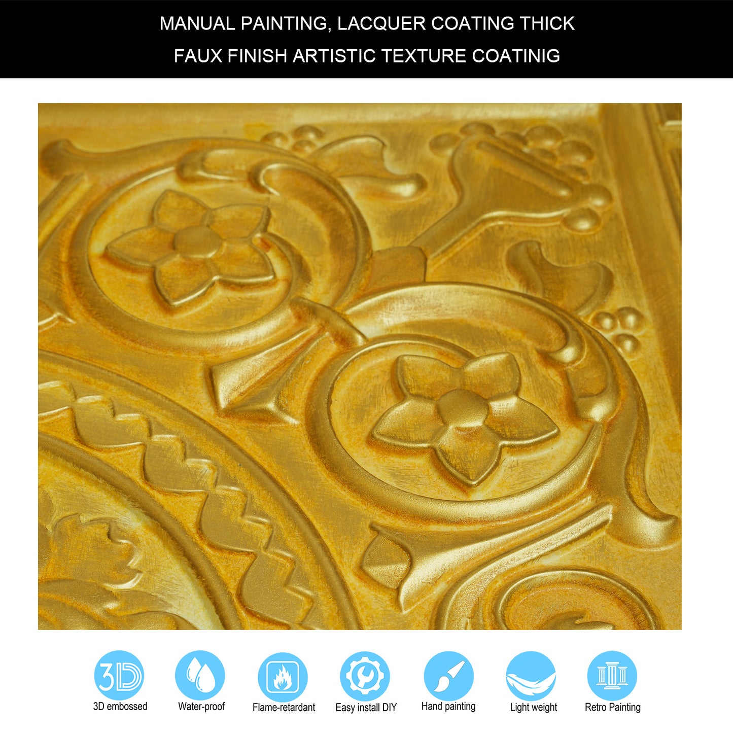 10tiles/lot Metallic Ceiling Tiles for Stylish Bars, Clubs, Restaurants and Social Spaces PL83