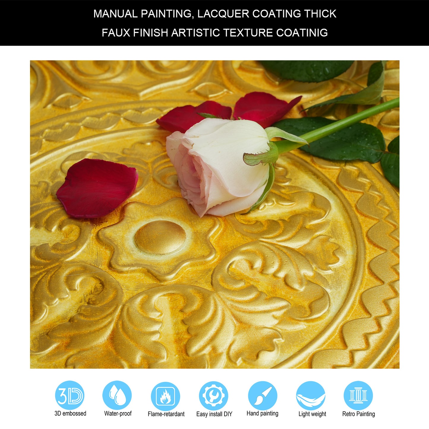 10tiles/lot Metallic Ceiling Tiles for Stylish Bars, Clubs, Restaurants and Social Spaces PL83