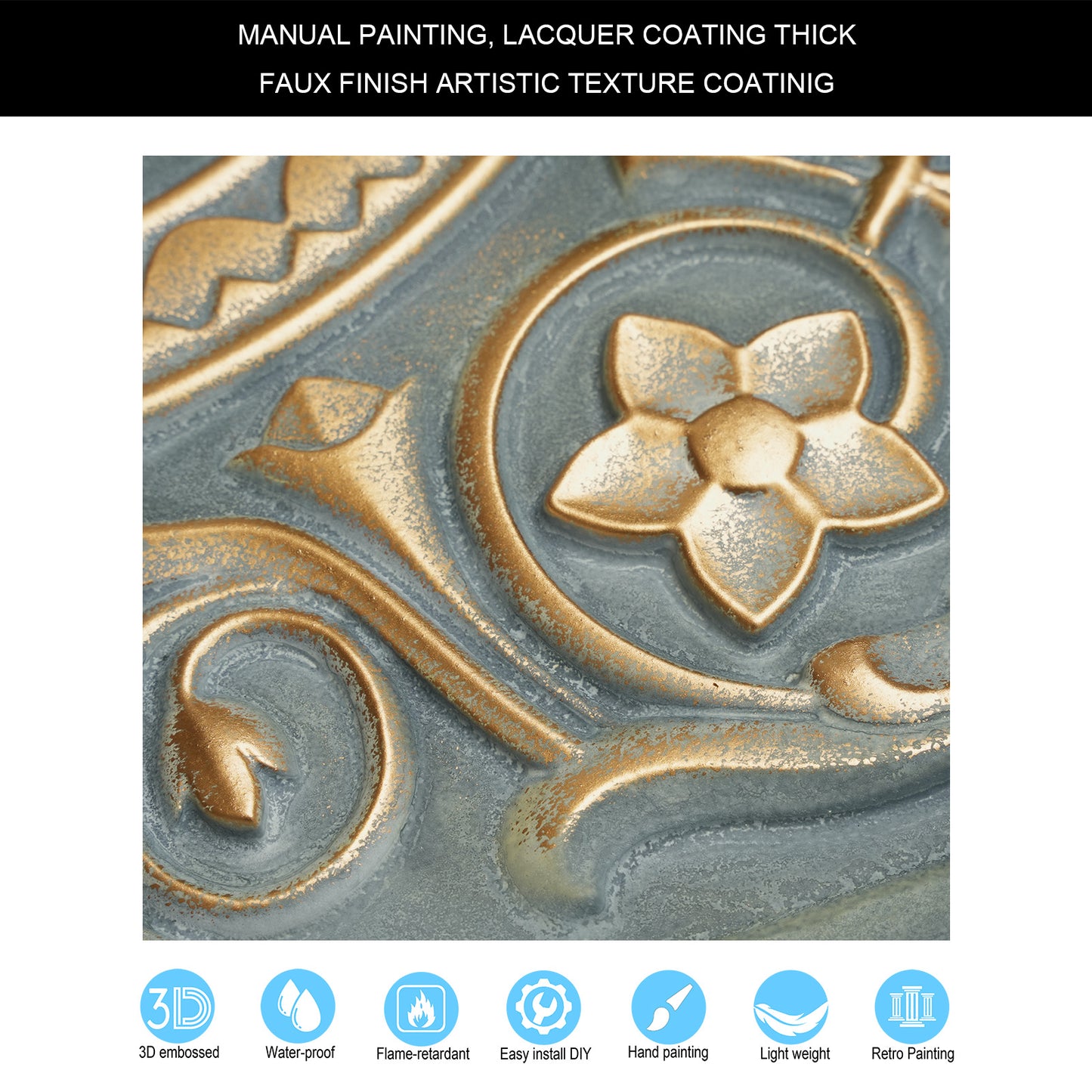 10tiles/lot Pressed Faux Tin Ceiling Tiles for Heritage Bars, Vintage Restaurants and Boutique Hotels PL83