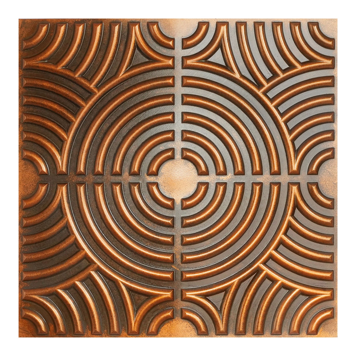 10tiles/lot Glue up faux Tin Ceiling Tiles copper color for Bars, Plastic, Coffer, DIY ceiling panels PL84