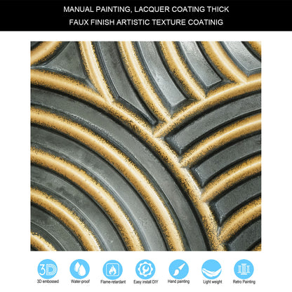 10tiles/lot Glue up faux Tin Ceiling Tiles gold color for Bars, Plastic, Coffer, DIY ceiling panels PL84