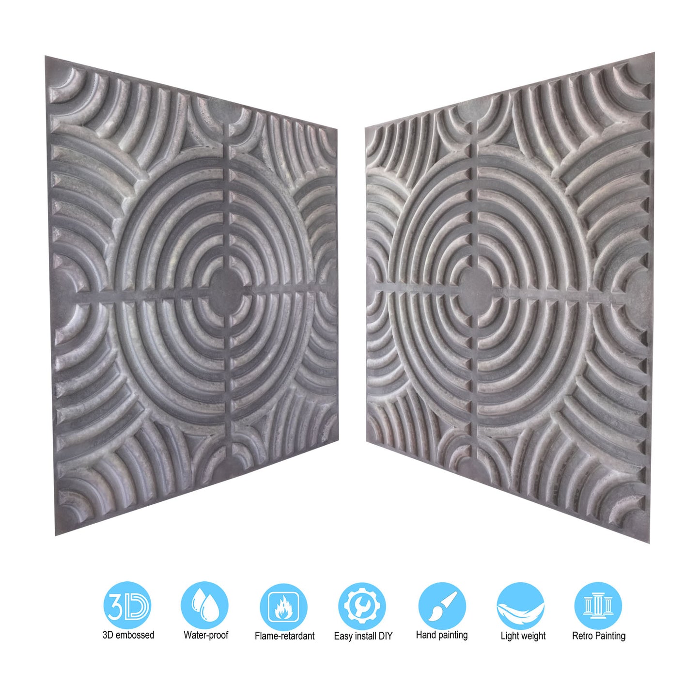 10tiles/lot Glue up 2x2 Ceiling Tiles Interior design for Bars, Plastic, Coffer, DIY ceiling panels PL84