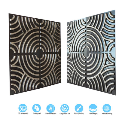 10tiles/lot Glue up 2x2 Ceiling Tiles Interior design for Bars, Plastic, Coffer, DIY ceiling panels PL84