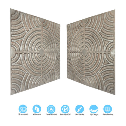 10tiles/lot Glue up 2x2 Ceiling Tiles molden design for Bars, Plastic, Coffer, DIY ceiling panels PL84