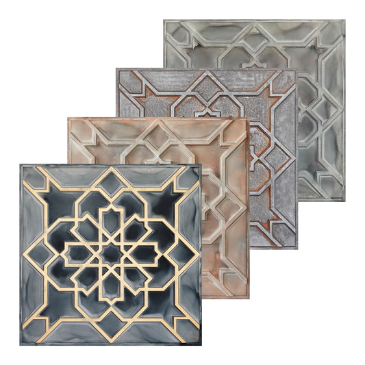 10tiles/lot suspended faux tin Ceiling Tiles for Bars, Nightclub, Barbers,beauty salon homeimporve ceiling panelsPL85