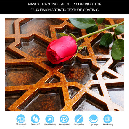 10tiles/lot Drop-In faux Tin Ceiling Tiles copper color for Bars, Nightclub, Barbers,beauty salon ceiling panelsPL85