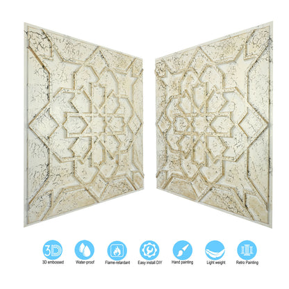 10tiles/lot Drop-In Tin Ceiling Tiles for Restaurants, Bars, Nightclub, Barbers,beauty salon ceiling panelsPL85