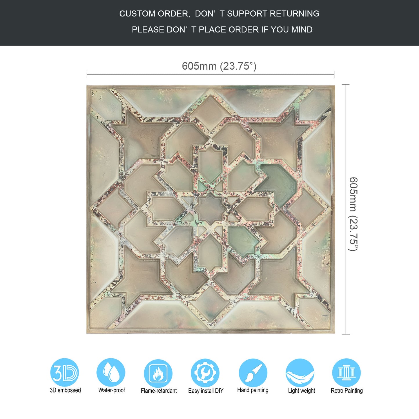 10tiles/lot Drop-In Tin Ceiling Tiles for Restaurants, Bars, Nightclub, Barbers,beauty salon ceiling panelsPL85