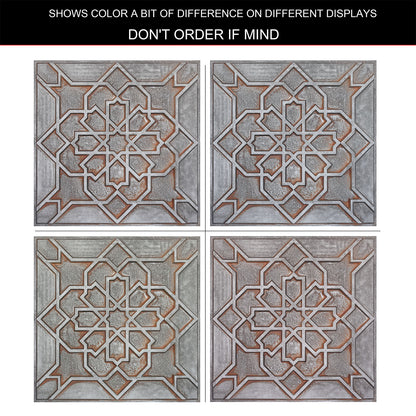 10tiles/lot suspended faux tin Ceiling Tiles for Bars, Nightclub, Barbers,beauty salon homeimporve ceiling panelsPL85