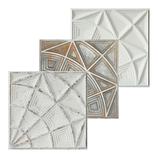 10tiles/lot Vintage Antique Ceiling Tiles for Heritage Hotels, Inns and Classic Restaurants PL86