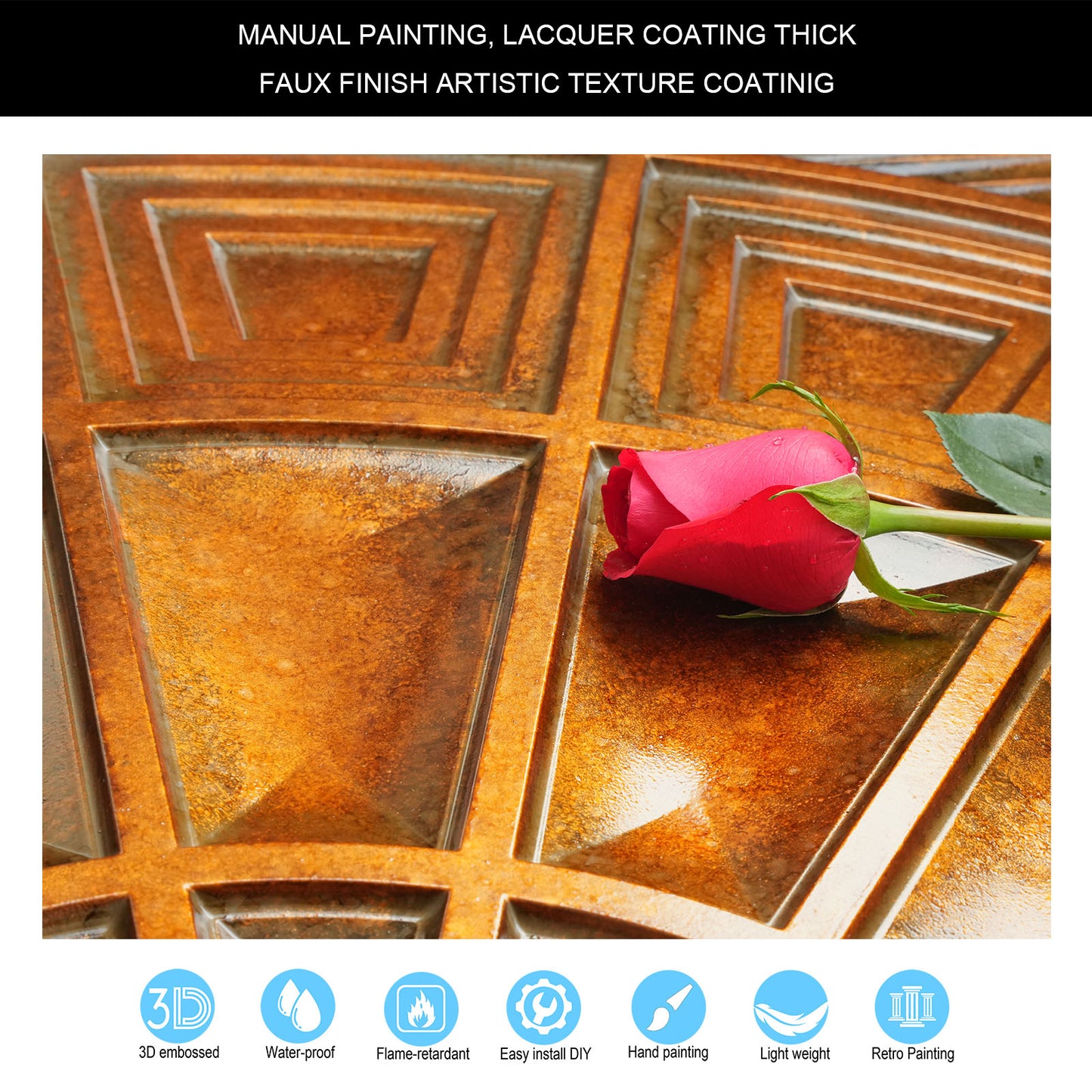 10tiles/lot 3D Decorative Ceiling Tiles for Trendy Restaurants, Bars and Creative Cafés PL86