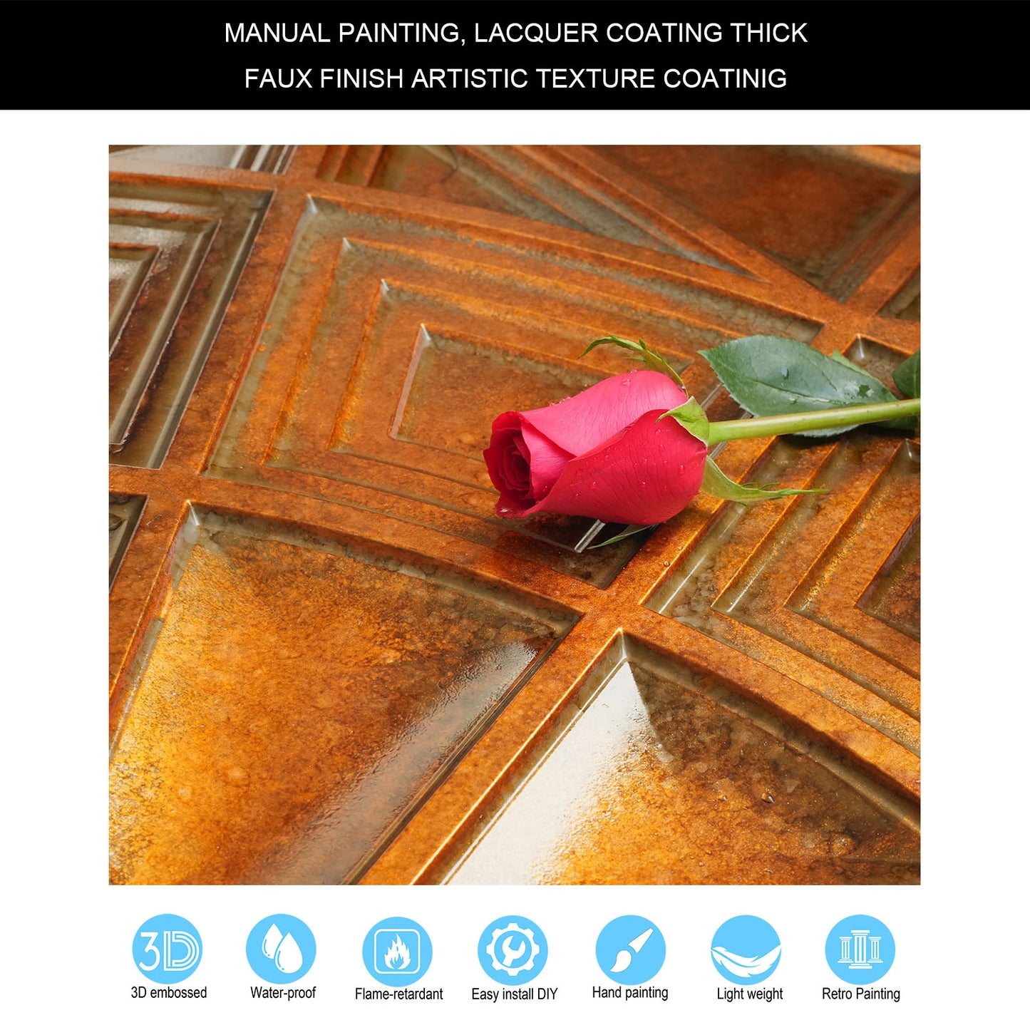 10tiles/lot 3D Decorative Ceiling Tiles for Trendy Restaurants, Bars and Creative Cafés PL86