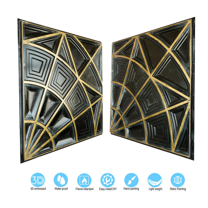 10tiles/lot Retro-Style Tin Ceiling Tiles for Unique Restaurants, Bars and Boutique Stores PL86