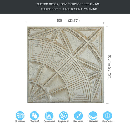 10tiles/lot 3D Decorative Ceiling Tiles for Trendy Restaurants, Bars and Creative Cafés PL86