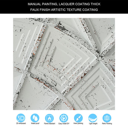 10tiles/lot Vintage Antique Ceiling Tiles for Heritage Hotels, Inns and Classic Restaurants PL86