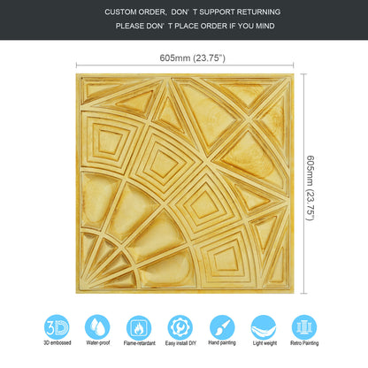10tiles/lot 3D Decorative Ceiling Tiles for Trendy Restaurants, Bars and Creative Cafés PL86