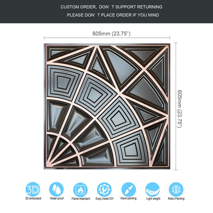 10tiles/lot Retro-Style Tin Ceiling Tiles for Unique Restaurants, Bars and Boutique Stores PL86