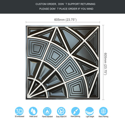 10tiles/lot Retro-Style Tin Ceiling Tiles for Unique Restaurants, Bars and Boutique Stores PL86