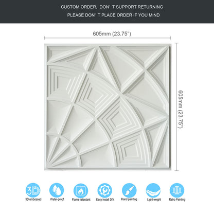 10tiles/lot Vintage Antique Ceiling Tiles for Heritage Hotels, Inns and Classic Restaurants PL86