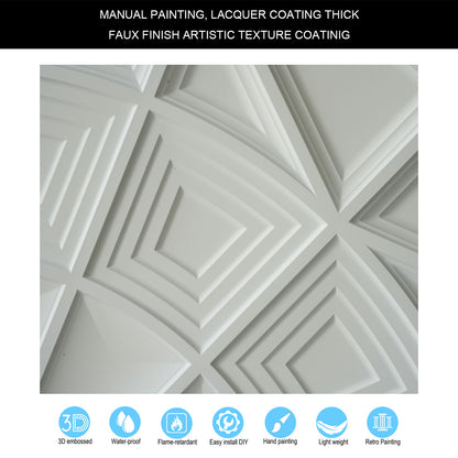 10tiles/lot Vintage Antique Ceiling Tiles for Heritage Hotels, Inns and Classic Restaurants PL86