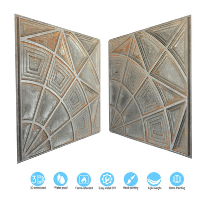 10tiles/lot Vintage Antique Ceiling Tiles for Heritage Hotels, Inns and Classic Restaurants PL86