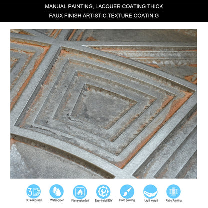 10tiles/lot Vintage Antique Ceiling Tiles for Heritage Hotels, Inns and Classic Restaurants PL86